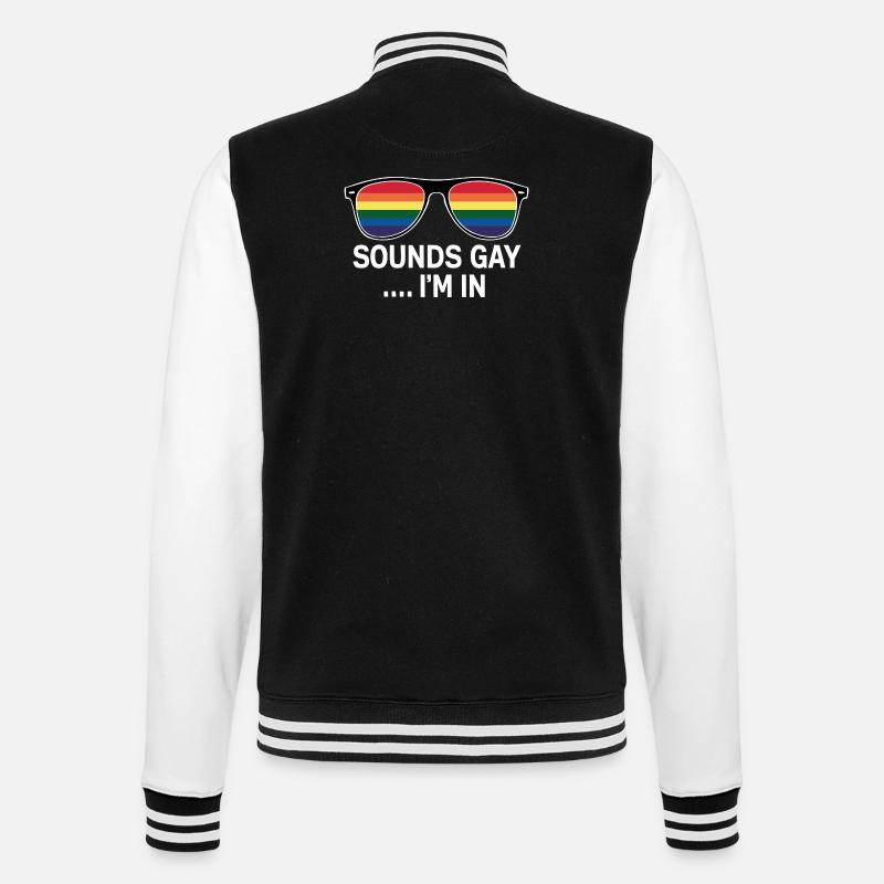 Fun Pride Statement - College Sweat Jacket - black/white