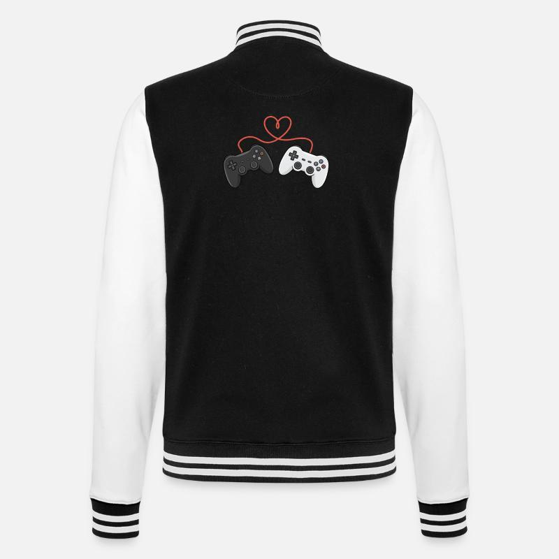 Heartwired Controllers Duo - College Sweat Jacket - black/white
