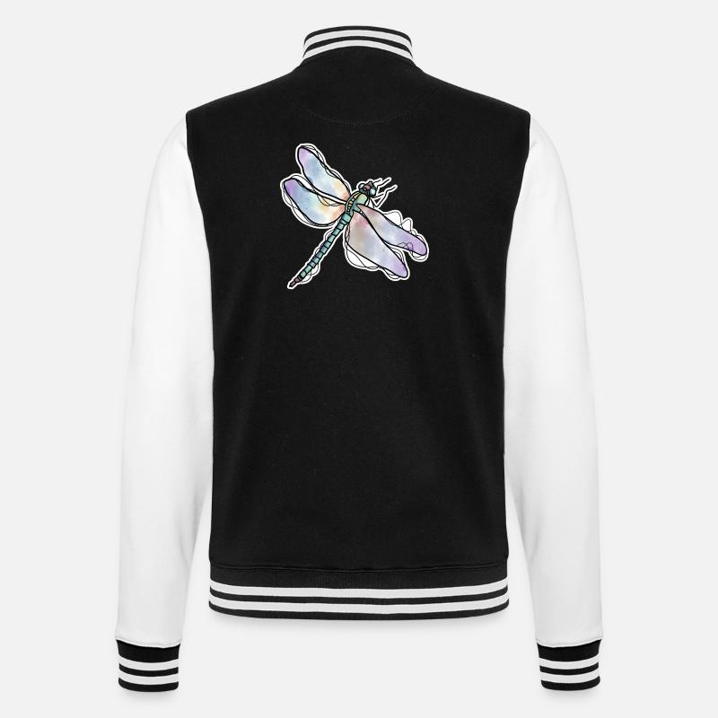 Libelle - College-Sweatjacke - Schwarz/Weiß