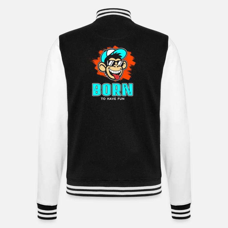 source - Veste Teddy - noir/blanc