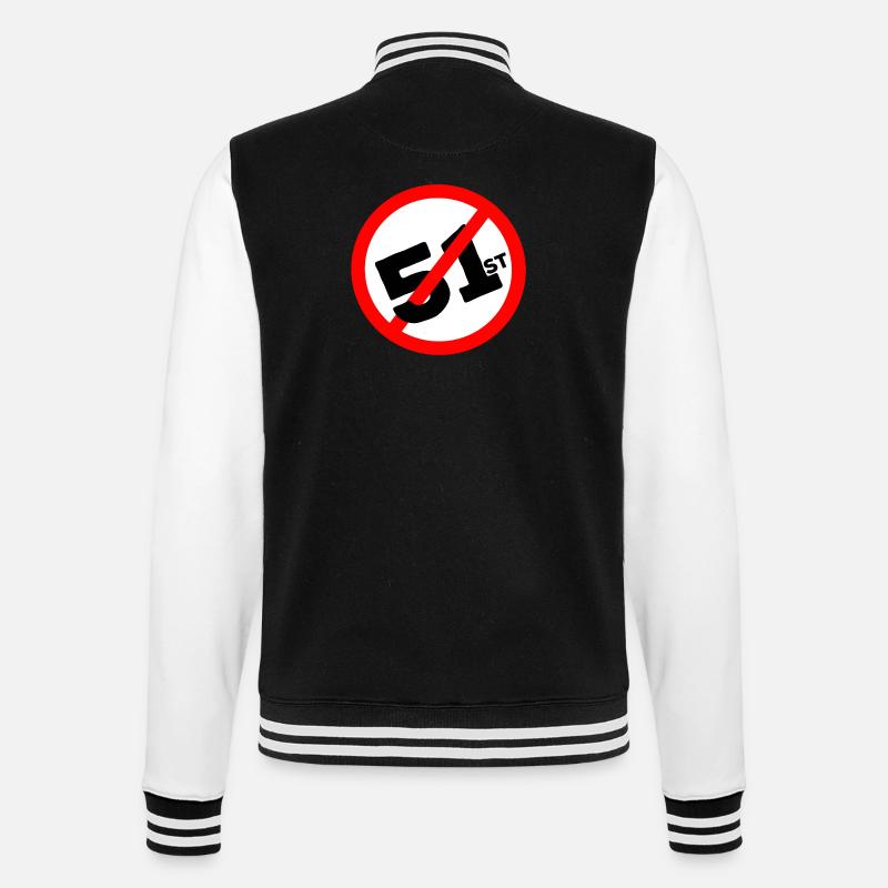 51e État Pas question - Veste Teddy - noir/blanc