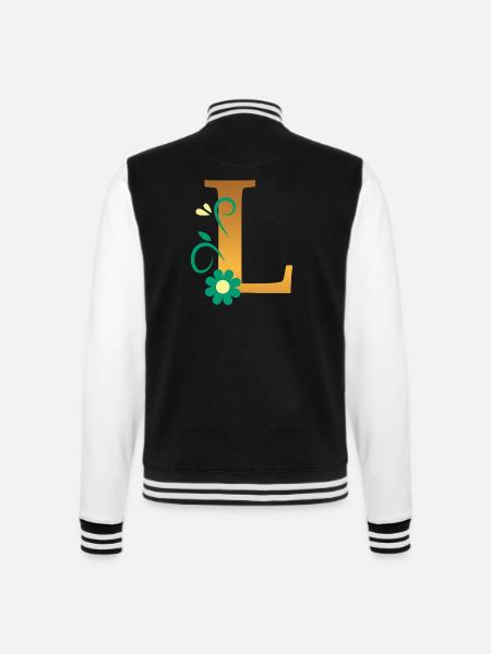 L - College Sweat Jacket - black/white