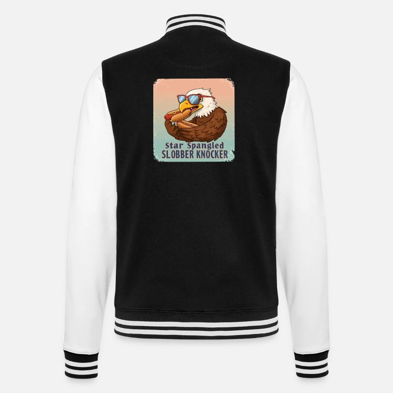 Star Spangled Slobber Knocker - College-Sweatjacke - Schwarz/Weiß