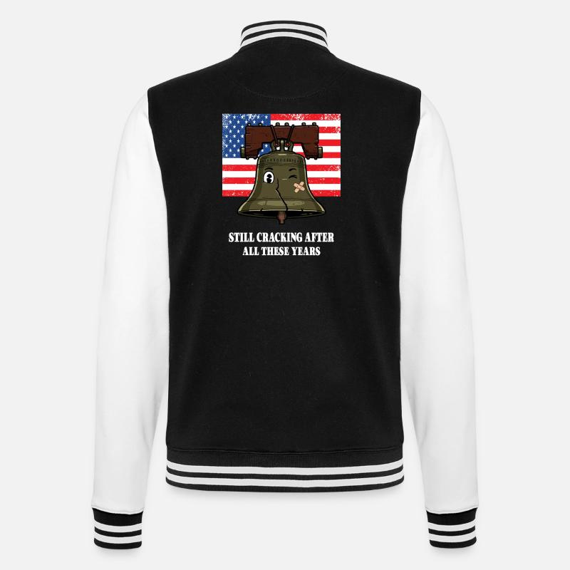 Freiheitsglocke - College-Sweatjacke - Schwarz/Weiß