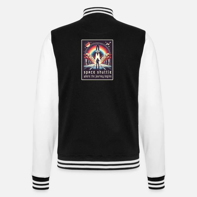 Navette spatiale - Le voyage commence - Veste Teddy - noir/blanc
