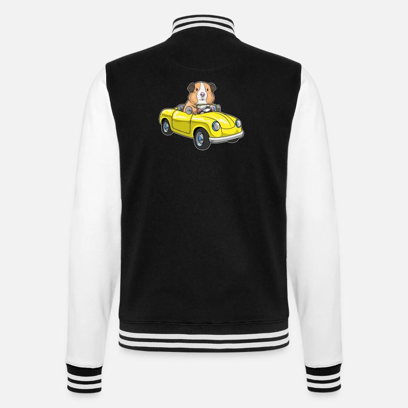 Voiture cochon d’Inde - Veste Teddy - noir/blanc