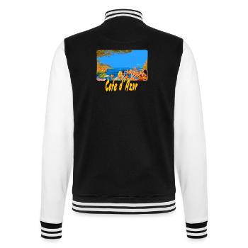 Cote d´ Azur - College-Sweatjacke - Schwarz/Weiß - Hinten - Marisol (170cm)