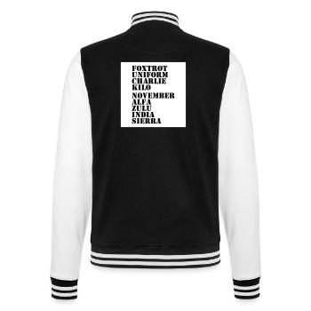 Contre les nazis - Veste Teddy - noir/blanc - Dos - Marisol (170cm)
