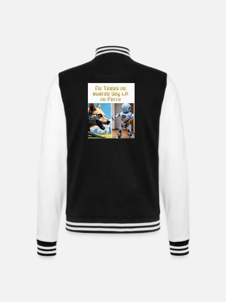 Ami I.A - College-Sweatjacke - Schwarz/Weiß