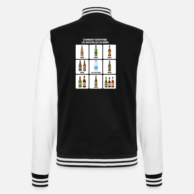 Guide d’identification de la bière - Veste Teddy - noir/blanc