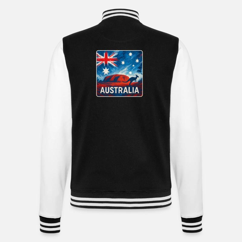 Conception de l’Outback australien - Veste Teddy - noir/blanc