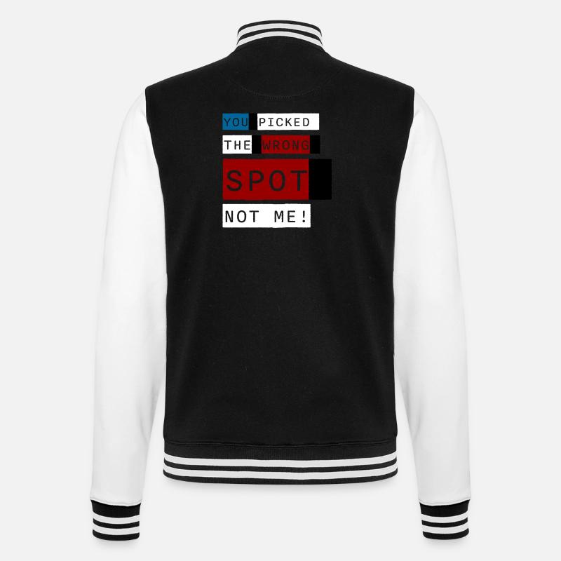 Wrong Spot – Concert Edition - College Sweat Jacket - black/white