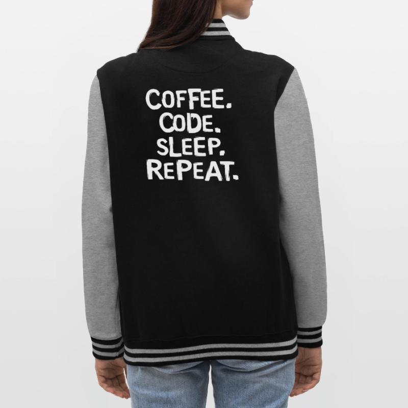 Coffee Code Sleep - Répéter le travail du programmeur Veste Teddy