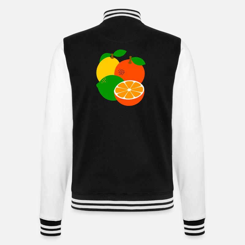 Fruit - Veste Teddy - noir/blanc