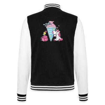 School enrollment unicorn. Oh my bag! - College Sweat Jacket - black/white - Back - Marisol (170cm)