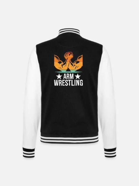 Arm Wrestling Tee - College-Sweatjacke - Schwarz/Weiß