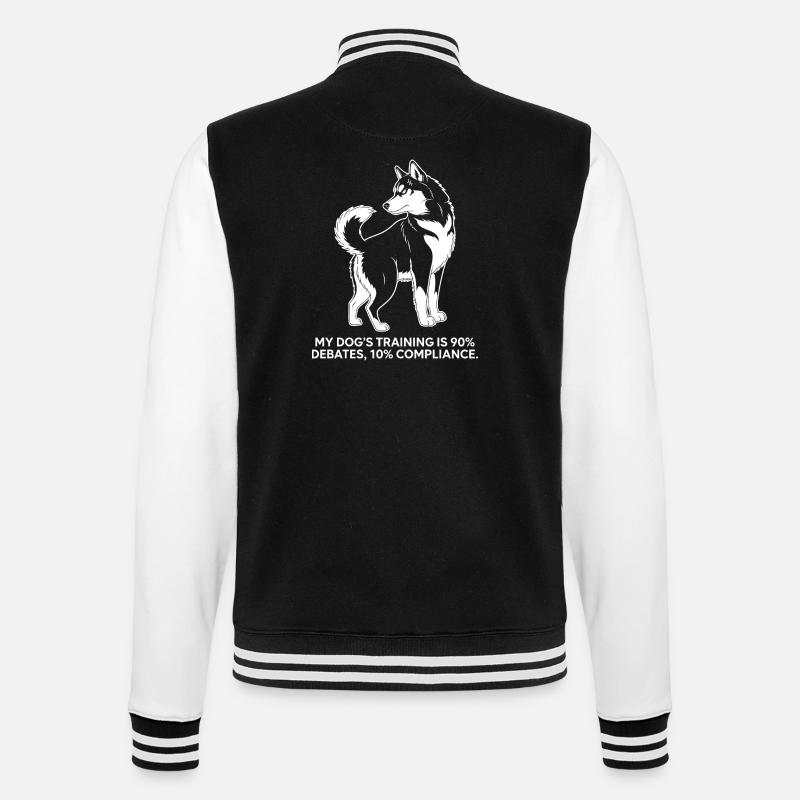 Chien de débat - Veste Teddy - noir/blanc