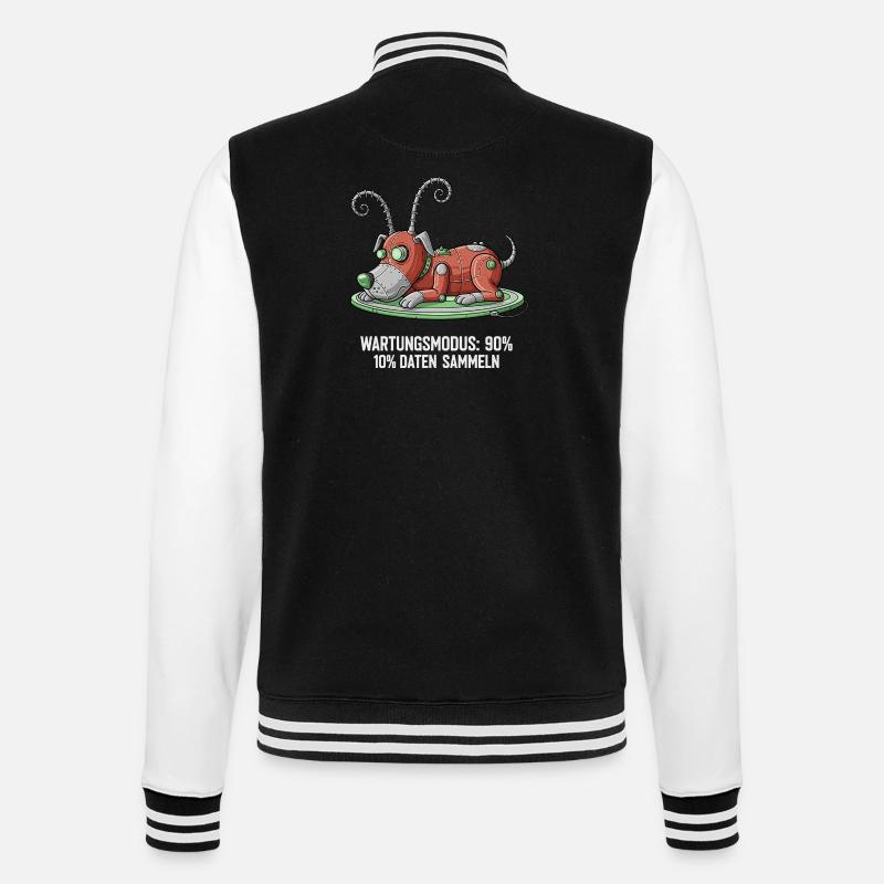 Maintenance Mode: Collect Data - College Sweat Jacket - black/white