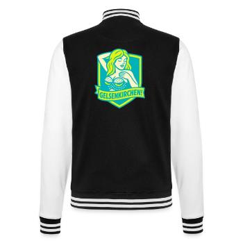 Gelsenkirchen Superstar - Veste Teddy - noir/blanc - Dos - Marisol (170cm)