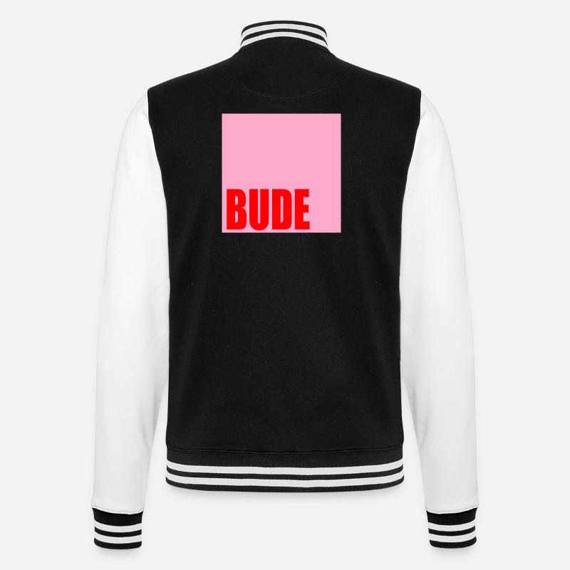 ZUHAUSE WOHNUNG BUDE - College-Sweatjacke - Schwarz/Weiß