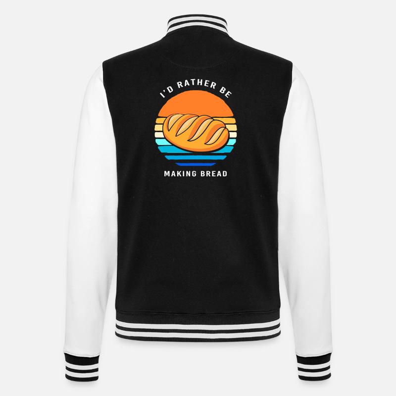 Baker Baker Baking - College Sweat Jacket - black/white