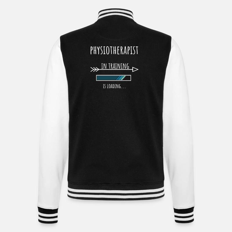 Physiotherapist Gift Profession Training - College Sweat Jacket - black/white