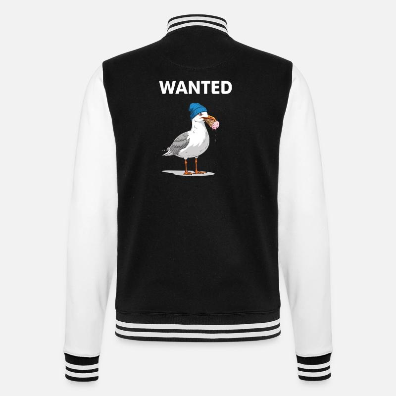 Gesucht Möwe Eiscreme Abenteuer - College Sweat Jacket - black/white
