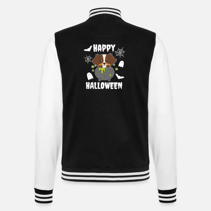 Berger Australien Joyeux Chaudron d’Halloween - Veste Teddy - noir/blanc