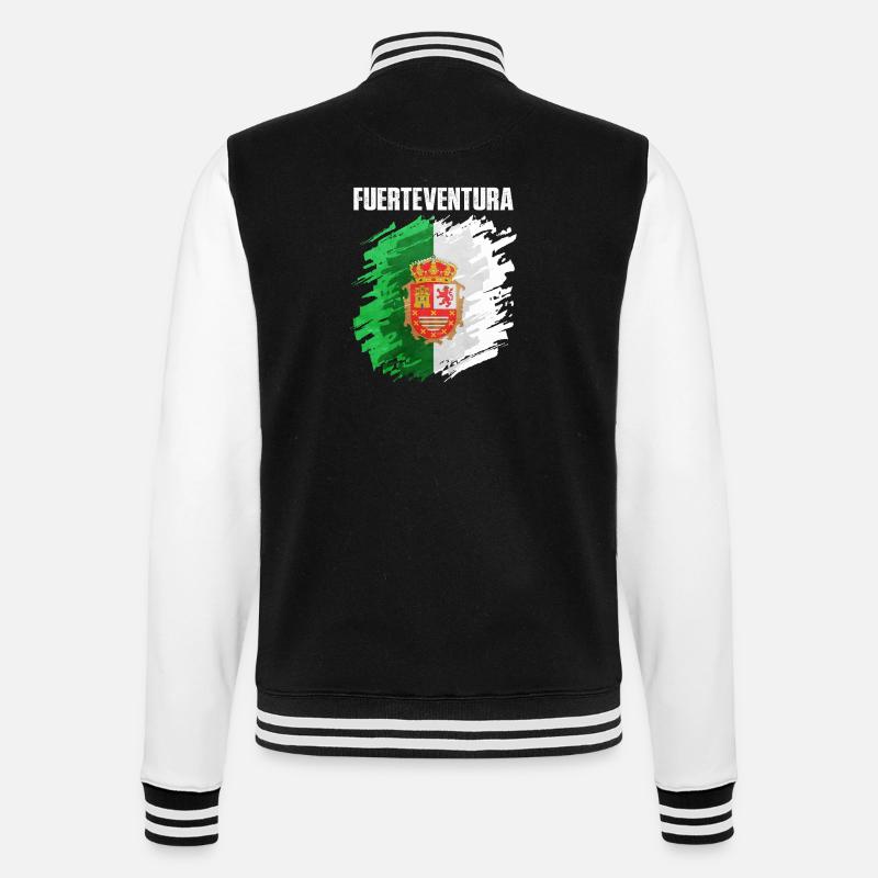 Conception du drapeau de Fuerteventura - Veste Teddy - noir/blanc