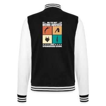Kunstspringen Turmspringer Sprungbrett - College-Sweatjacke - Schwarz/Weiß - Hinten - Marisol (170cm)