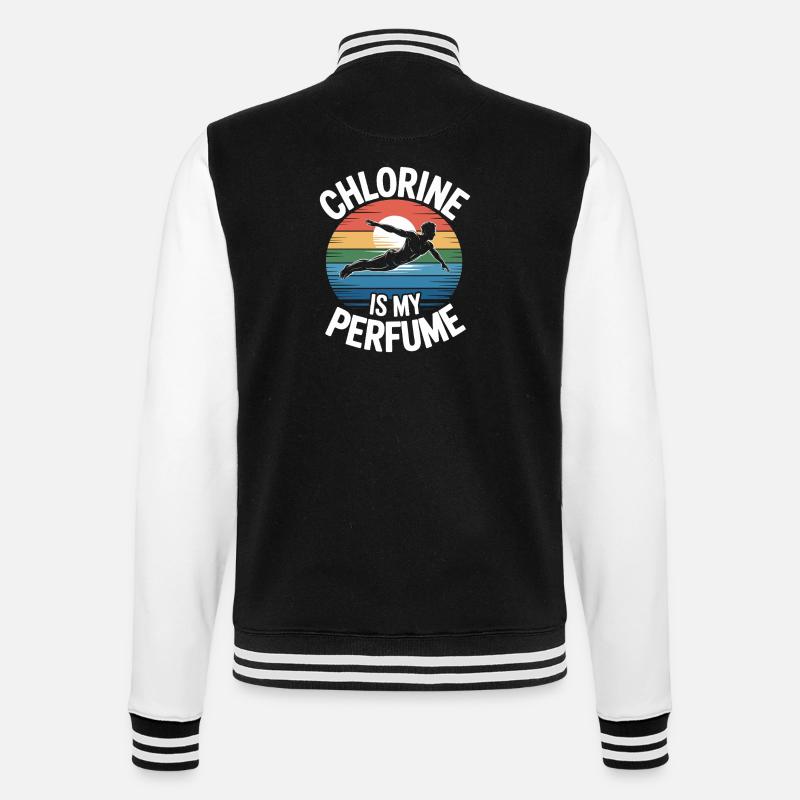Kunstspringen Turmspringer Sprungbrett - College-Sweatjacke - Schwarz/Weiß