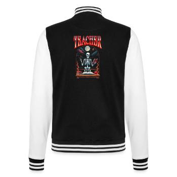 teacher Halloween teacher educator - College Sweat Jacket - black/white - Back - Marisol (170cm)