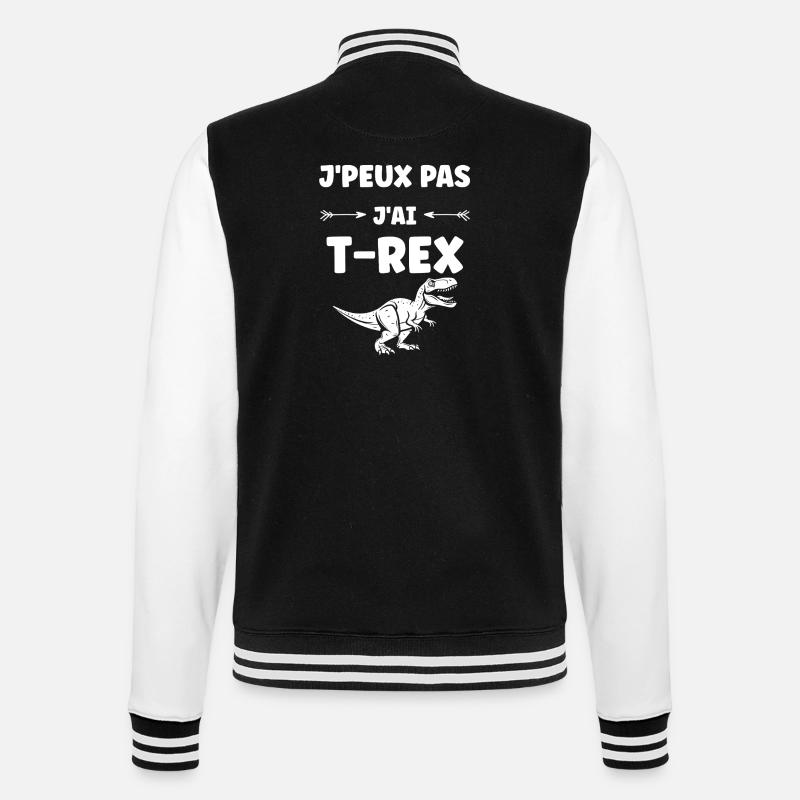 T-Rex Absolute Humor - College Sweat Jacket - black/white