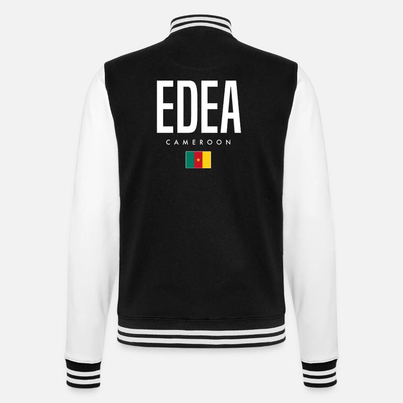 Edea Cameroon Cameroonian - College Sweat Jacket - black/white