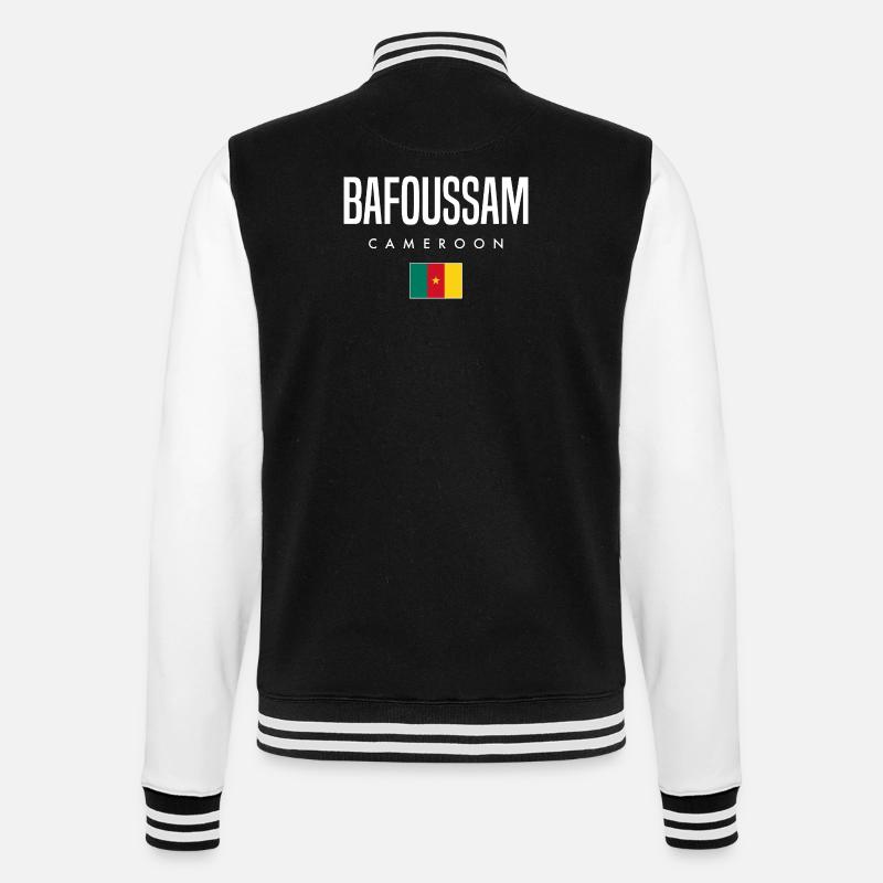 Bafoussam Kamerun Kameruner - College-Sweatjacke - Schwarz/Weiß