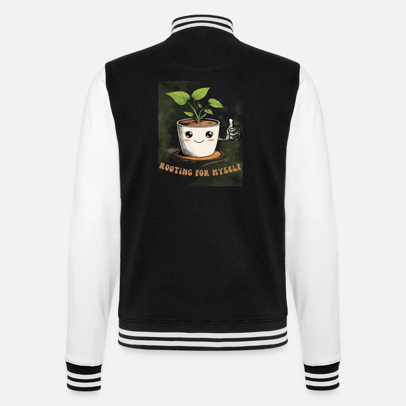 Mignon pot de fleurs avec breloque - Veste Teddy - noir/blanc