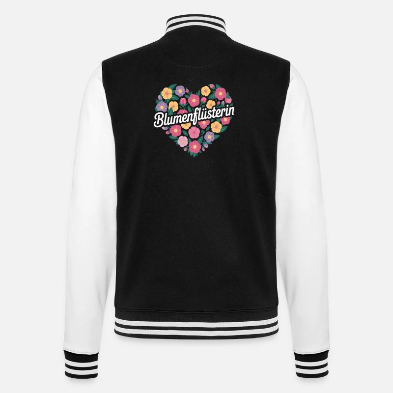 Fleuriste chuchoteur de fleurs - Veste Teddy - noir/blanc