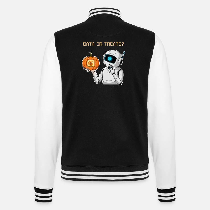 Data or Treats ? - College-Sweatjacke - Schwarz/Weiß