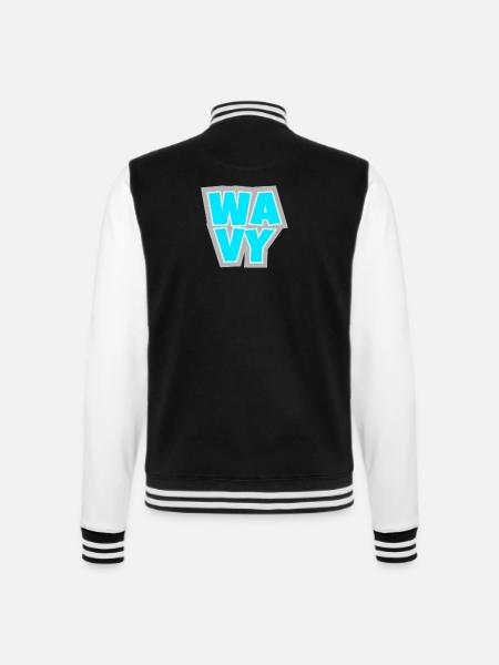 WAVY - locker, cool und immer im Flow. - College-Sweatjacke - Schwarz/Weiß