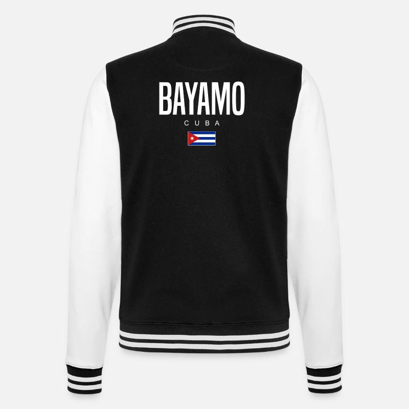 Bayamo Cuba Cubans - College Sweat Jacket - black/white