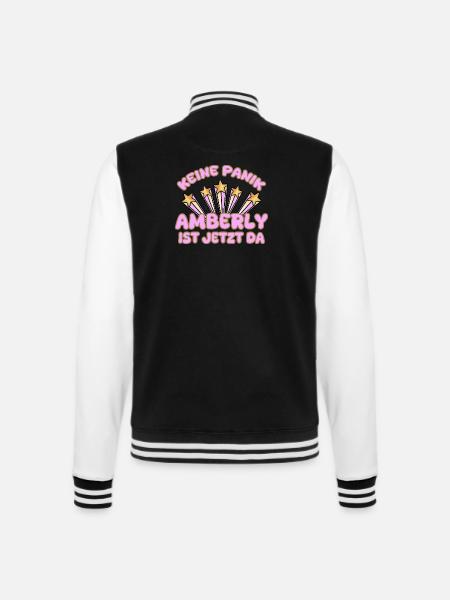 Amberly as a woman's name - College Sweat Jacket - black/white
