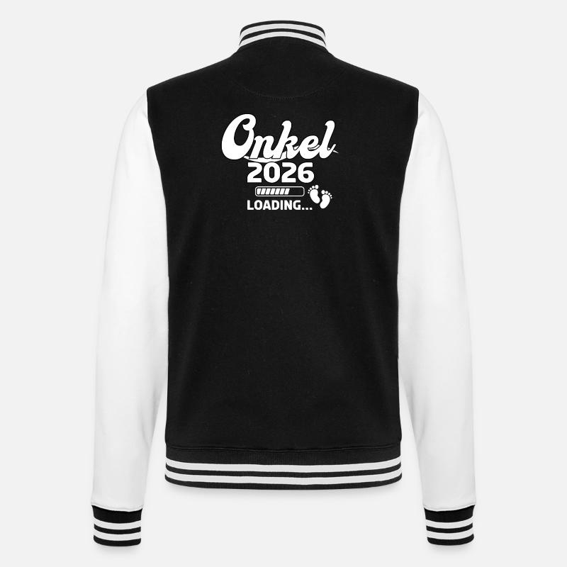Uncle 2026 Loading Design - College Sweat Jacket - black/white