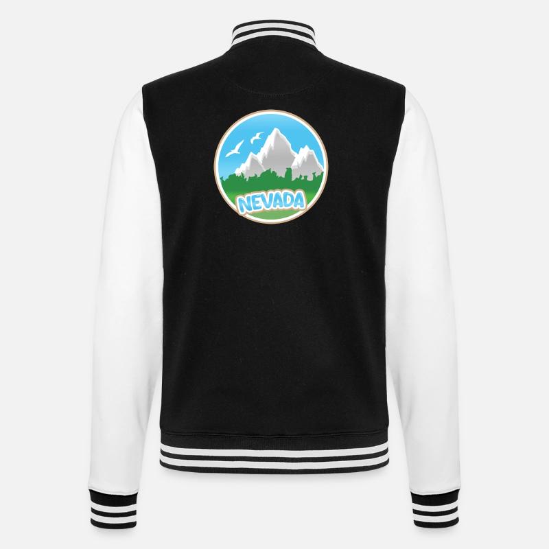 Nevada as Nevada - College Sweat Jacket - black/white