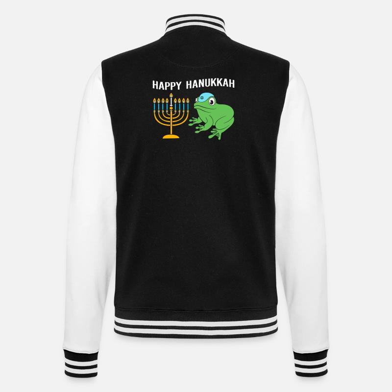 Hanoukka Hanoukka Hanoukka Grenouille - Veste Teddy - noir/blanc