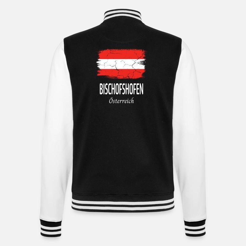 Bischofshofen - College Sweat Jacket - black/white