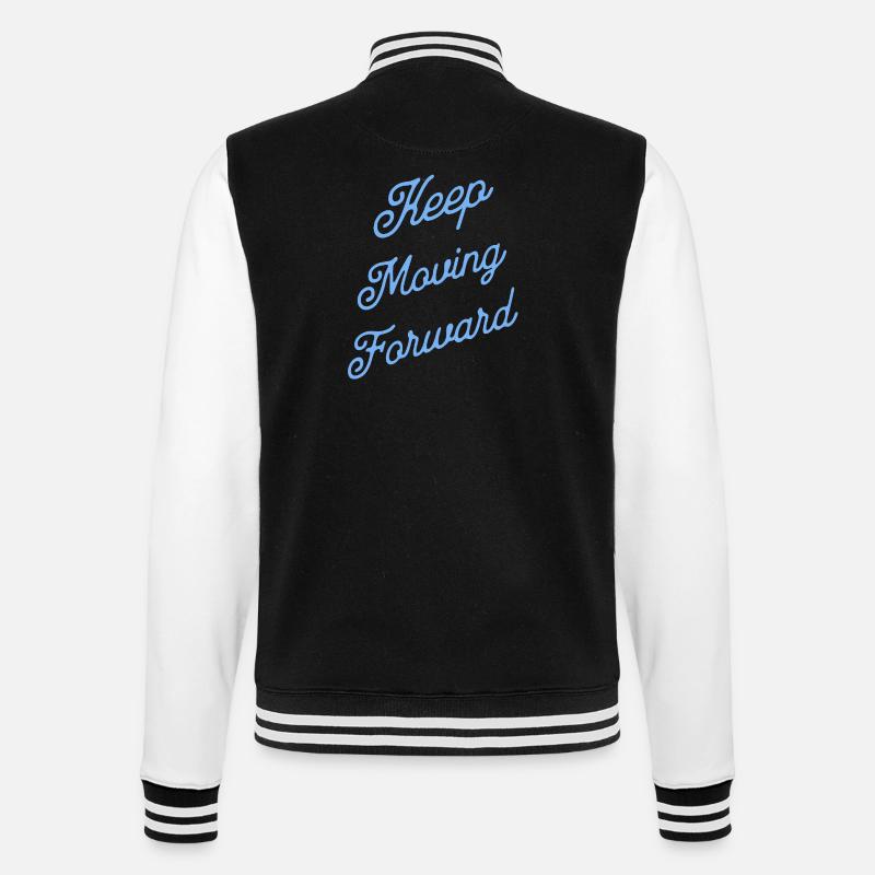 Keep Moving Forward - Veste Teddy - noir/blanc