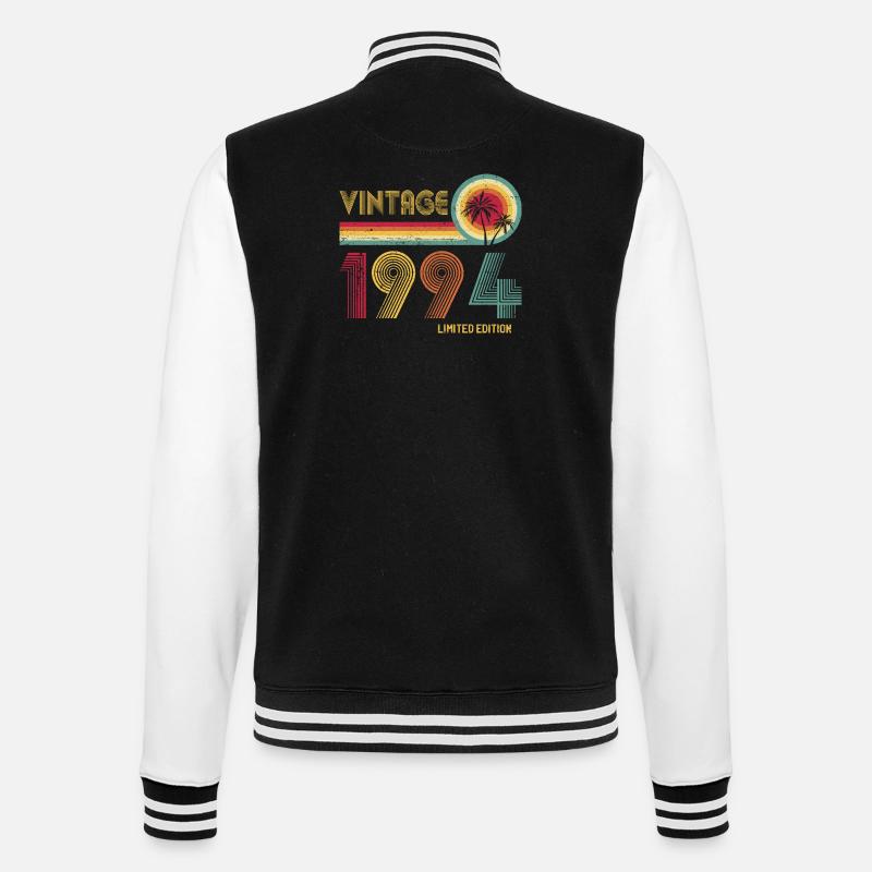Millésime 1994 Edition Limitée Sunset Palm - Veste Teddy - noir/blanc