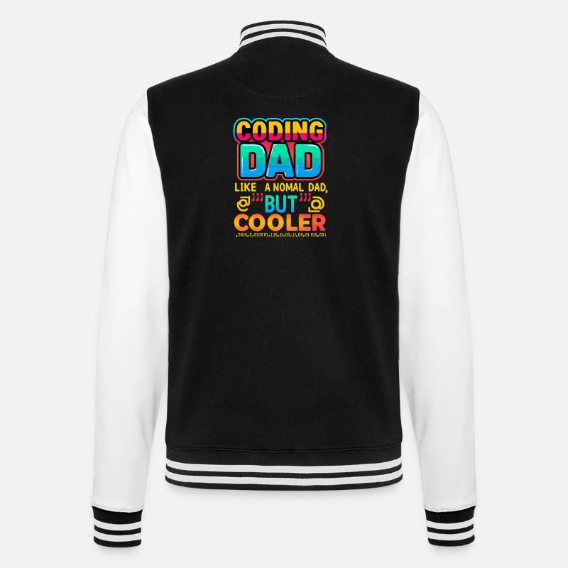 Codage Papa Cooler, Programmeur - Veste Teddy - noir/blanc