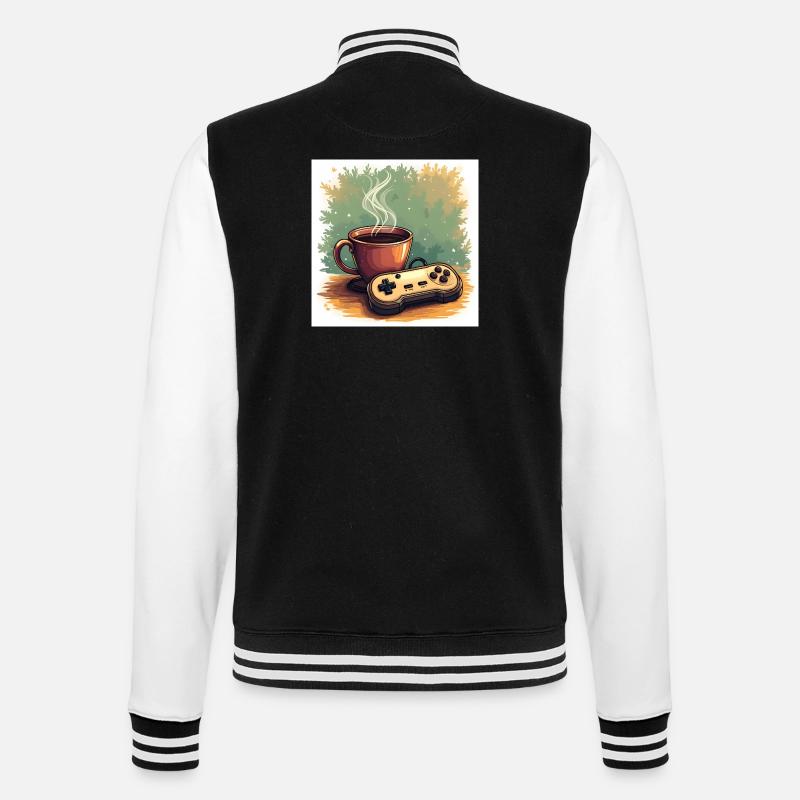Caffeine & Campaigns - College-Sweatjacke - Schwarz/Weiß