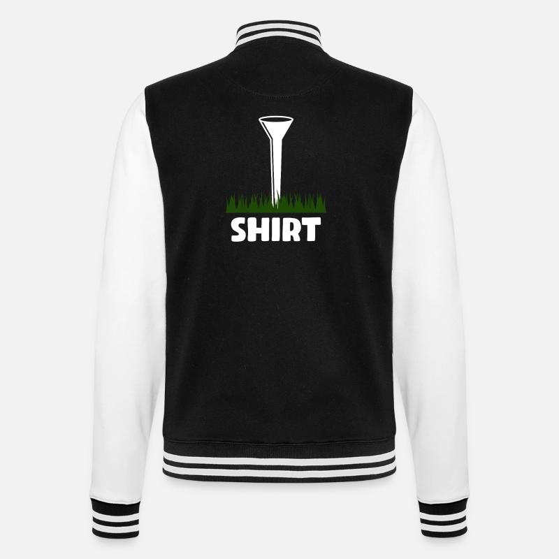 Golfer Golf Golfing - College Sweat Jacket - black/white